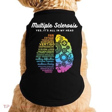 Yes It's All In My Head Multiple Sclerosis Cute Gift Ms Cute Gift Cool Gift Doggie Tank
