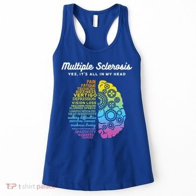 Yes It's All In My Head Multiple Sclerosis Cute Gift Ms Cute Gift Cool Gift Women's Tank Top