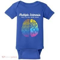 Yes It's All In My Head Multiple Sclerosis Cute Gift Ms Cute Gift Cool Gift Baby Bodysuit thumb 0