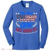 Yes IM A Trump Election Support Trump President Gift Kids Long Sleeve Shirt thumb 0