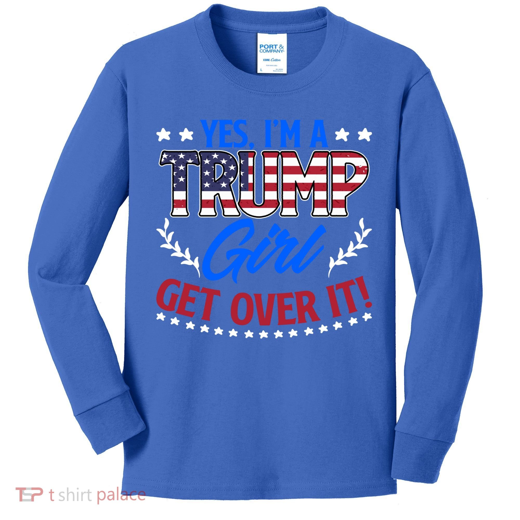 Yes IM A Trump Election Support Trump President Gift Kids Long Sleeve Shirt