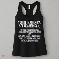 Youre In America Speak American Women's Tank Top thumb 3