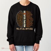 Yes It's All In My Head Multiple Sclerosis Ribbon Brain Women's Sweatshirt thumb 0