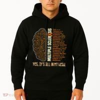 Yes It's All In My Head Multiple Sclerosis Ribbon Brain Hoodie thumb 2