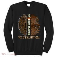 Yes It's All In My Head Multiple Sclerosis Ribbon Brain Sweatshirt thumb 0