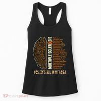 Yes It's All In My Head Multiple Sclerosis Ribbon Brain Women's Tank Top thumb 0