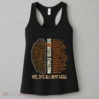 Yes It's All In My Head Multiple Sclerosis Ribbon Brain Women's Tank Top thumb 3