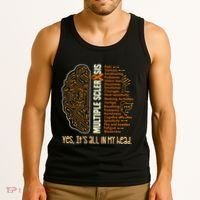 Yes It's All In My Head Multiple Sclerosis Ribbon Brain Tank Top thumb 3