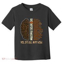 Yes It's All In My Head Multiple Sclerosis Ribbon Brain Toddler T-Shirt thumb 0