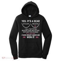 Yes ItS A Scar I Call It My Tittoo Women's Hoodie thumb 0