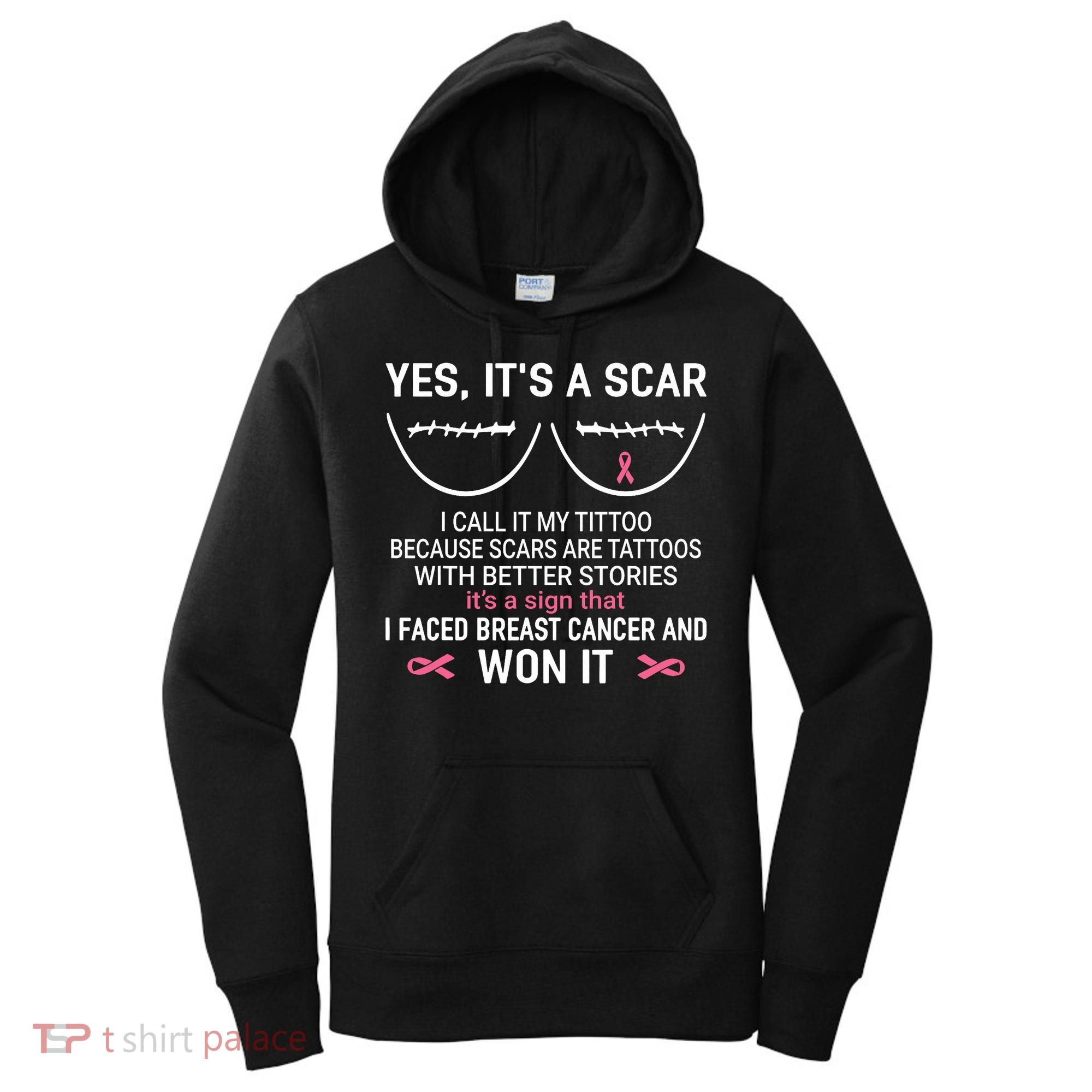 Yes ItS A Scar I Call It My Tittoo Women's Hoodie