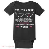 Yes ItS A Scar I Call It My Tittoo Baby Bodysuit thumb 0