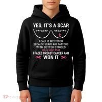 Yes ItS A Scar I Call It My Tittoo Kids Hoodie thumb 4