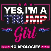 Yes Im A Trump Girl No Apologies 2024 Election Sweatshirt thumb 3