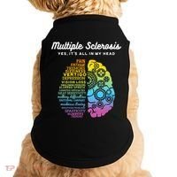 Yes ItS All In My Head Multiple Sclerosis Gift Ms Gift Doggie Tank thumb 0