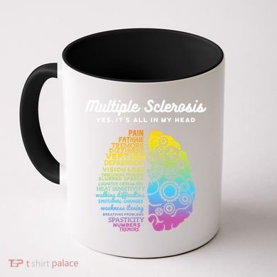 Yes ItS All In My Head Multiple Sclerosis Gift Ms Gift Coffee Mug