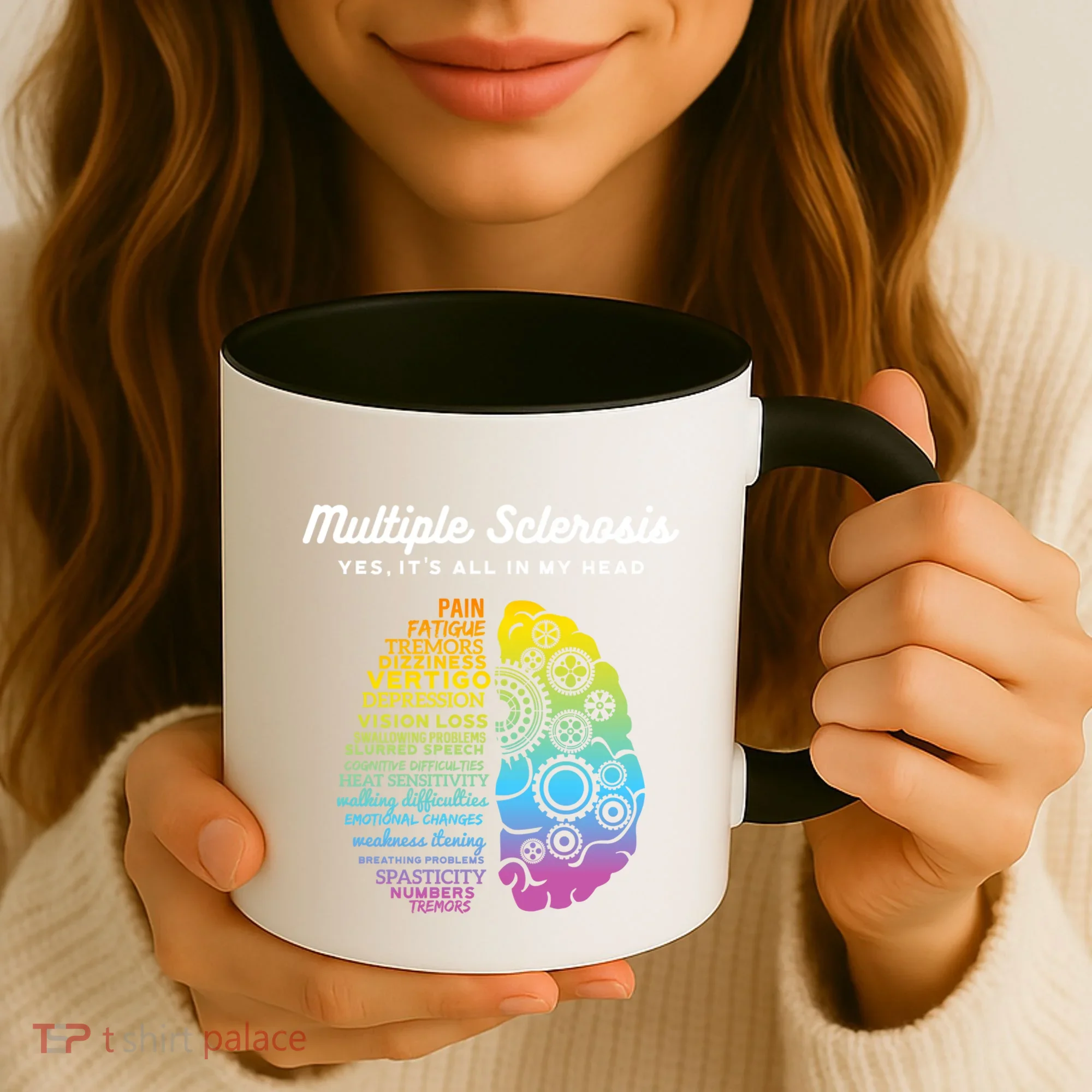 Yes ItS All In My Head Multiple Sclerosis Gift Ms Gift Coffee Mug