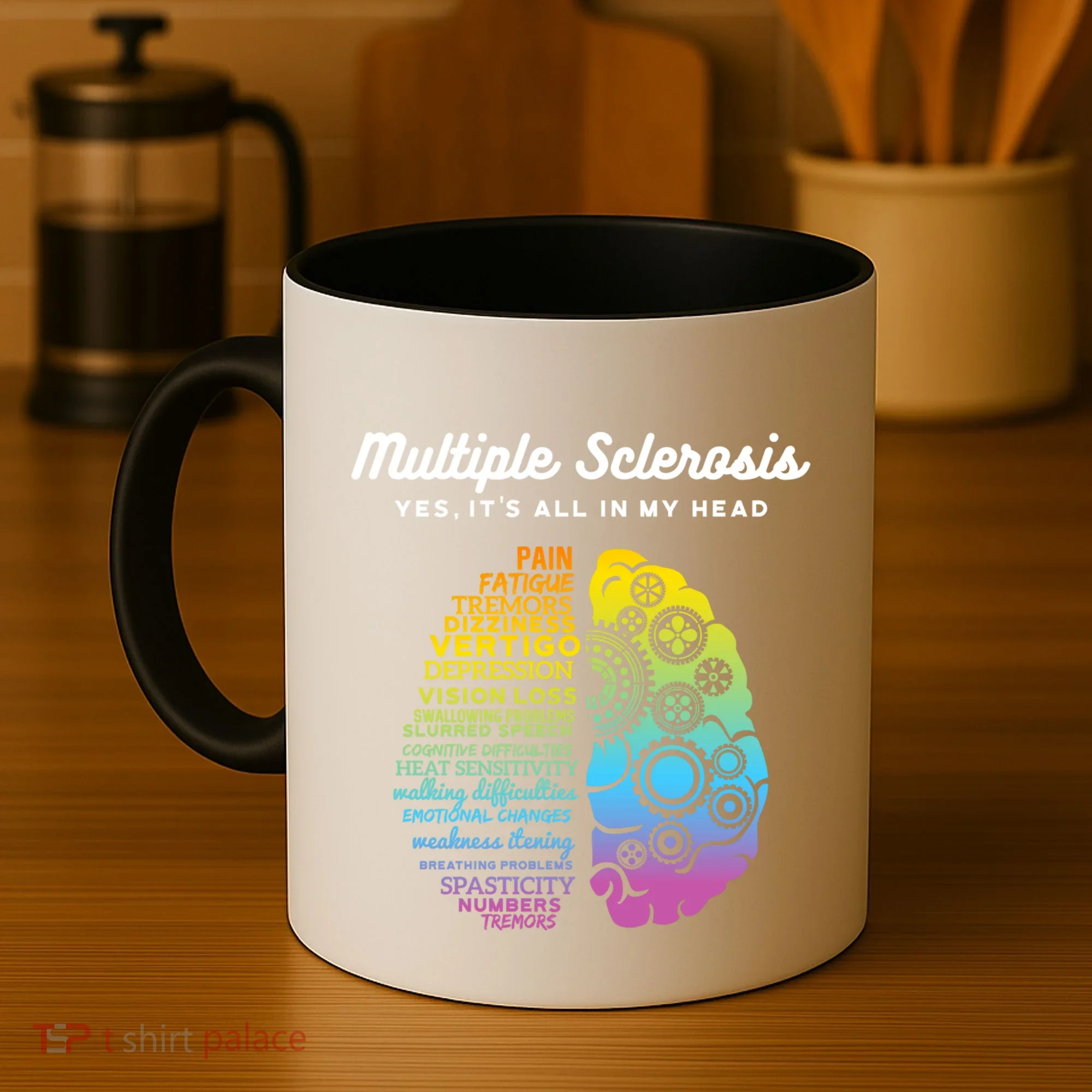 Yes ItS All In My Head Multiple Sclerosis Gift Ms Gift Coffee Mug