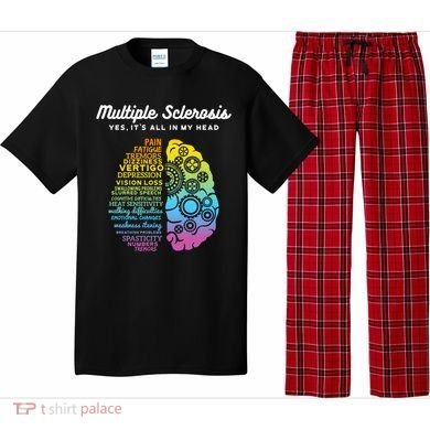 Yes ItS All In My Head Multiple Sclerosis Gift Ms Gift Pajama Set