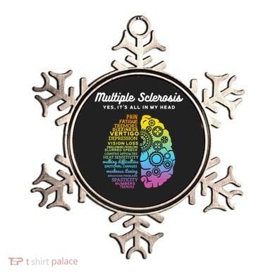 Yes ItS All In My Head Multiple Sclerosis Gift Ms Gift Ornament