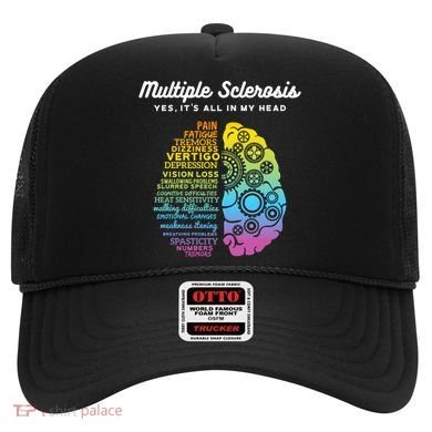 Yes ItS All In My Head Multiple Sclerosis Gift Ms Gift Hat