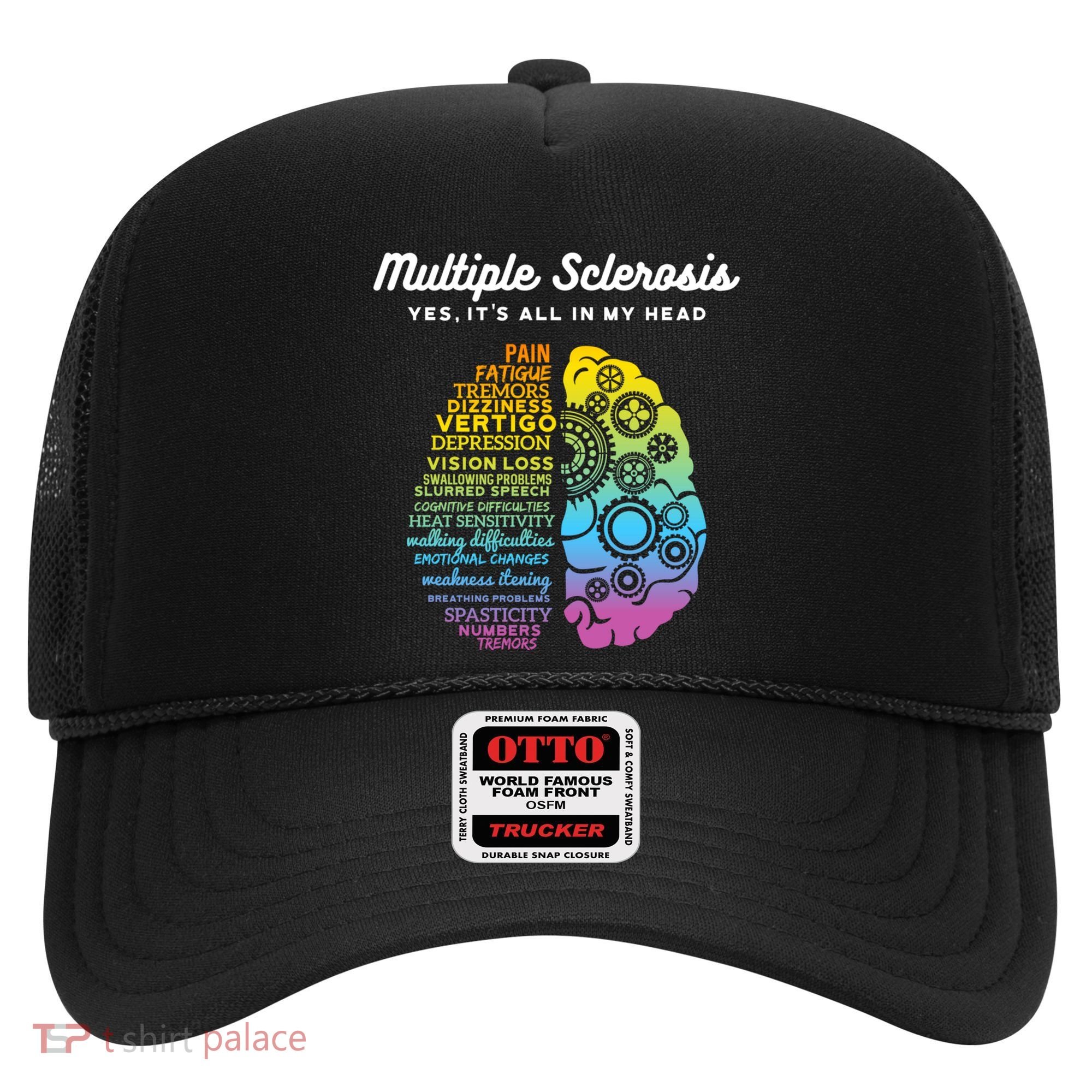 Yes ItS All In My Head Multiple Sclerosis Gift Ms Gift Hat