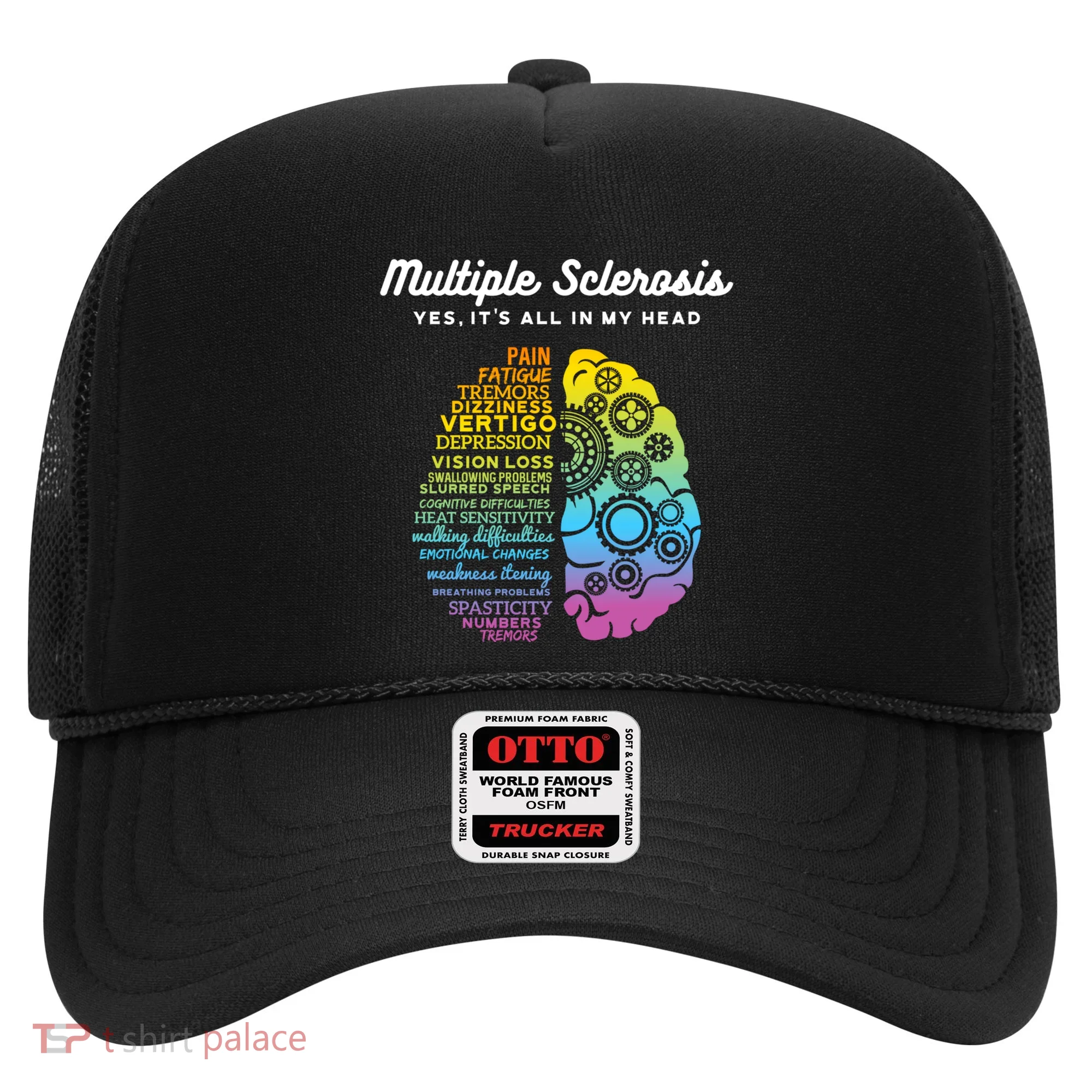 Yes ItS All In My Head Multiple Sclerosis Gift Ms Gift Hat