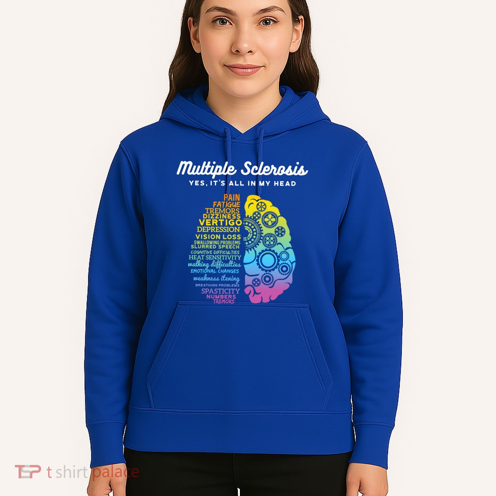 Yes ItS All In My Head Multiple Sclerosis Gift Ms Gift Hoodie