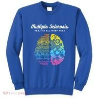 Yes ItS All In My Head Multiple Sclerosis Gift Ms Gift Sweatshirt thumb 0