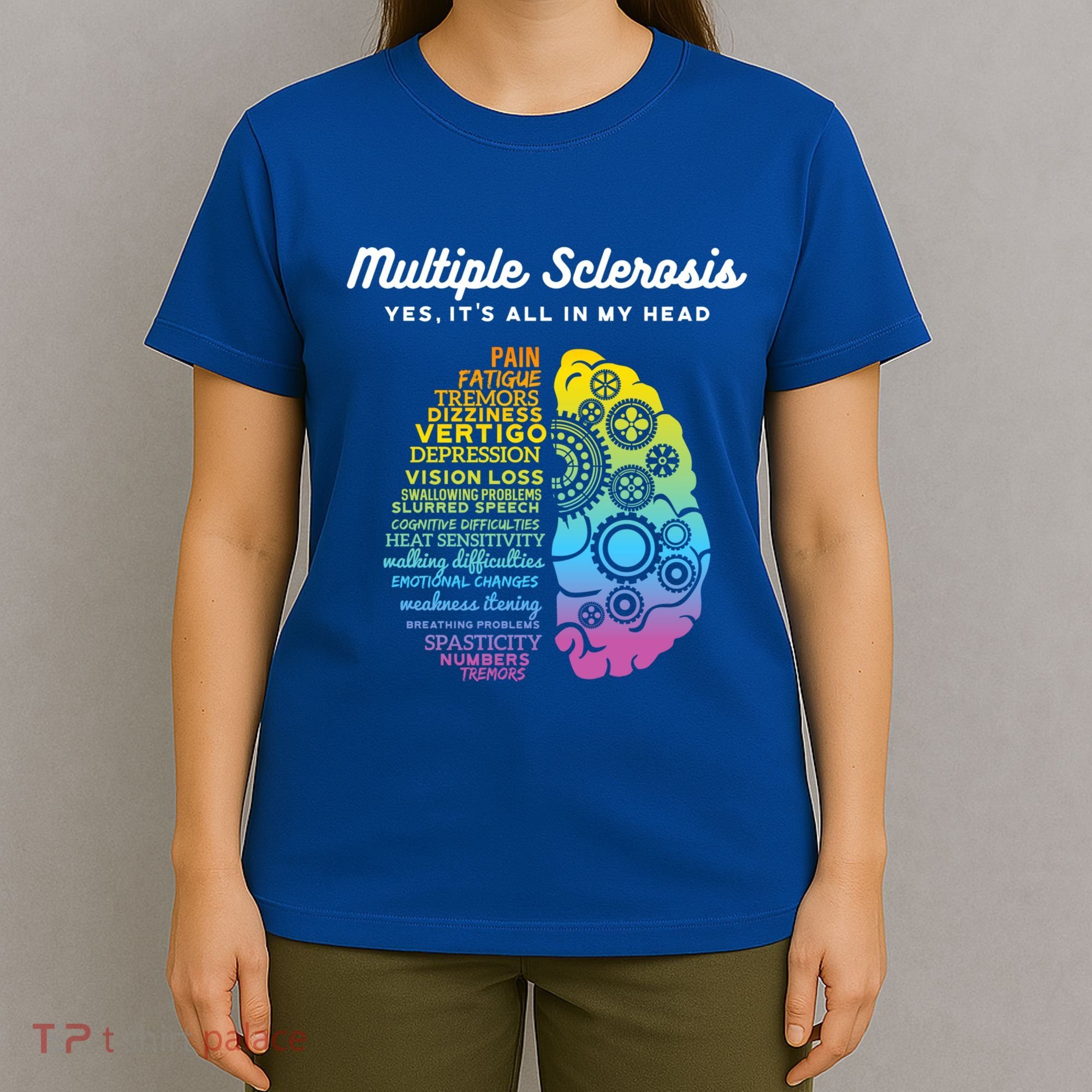 Yes ItS All In My Head Multiple Sclerosis Gift Ms Gift T-Shirt
