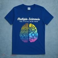 Yes ItS All In My Head Multiple Sclerosis Gift Ms Gift T-Shirt thumb 5