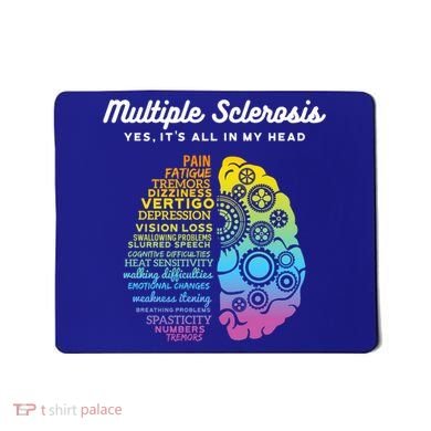Yes ItS All In My Head Multiple Sclerosis Gift Ms Gift Mousepad