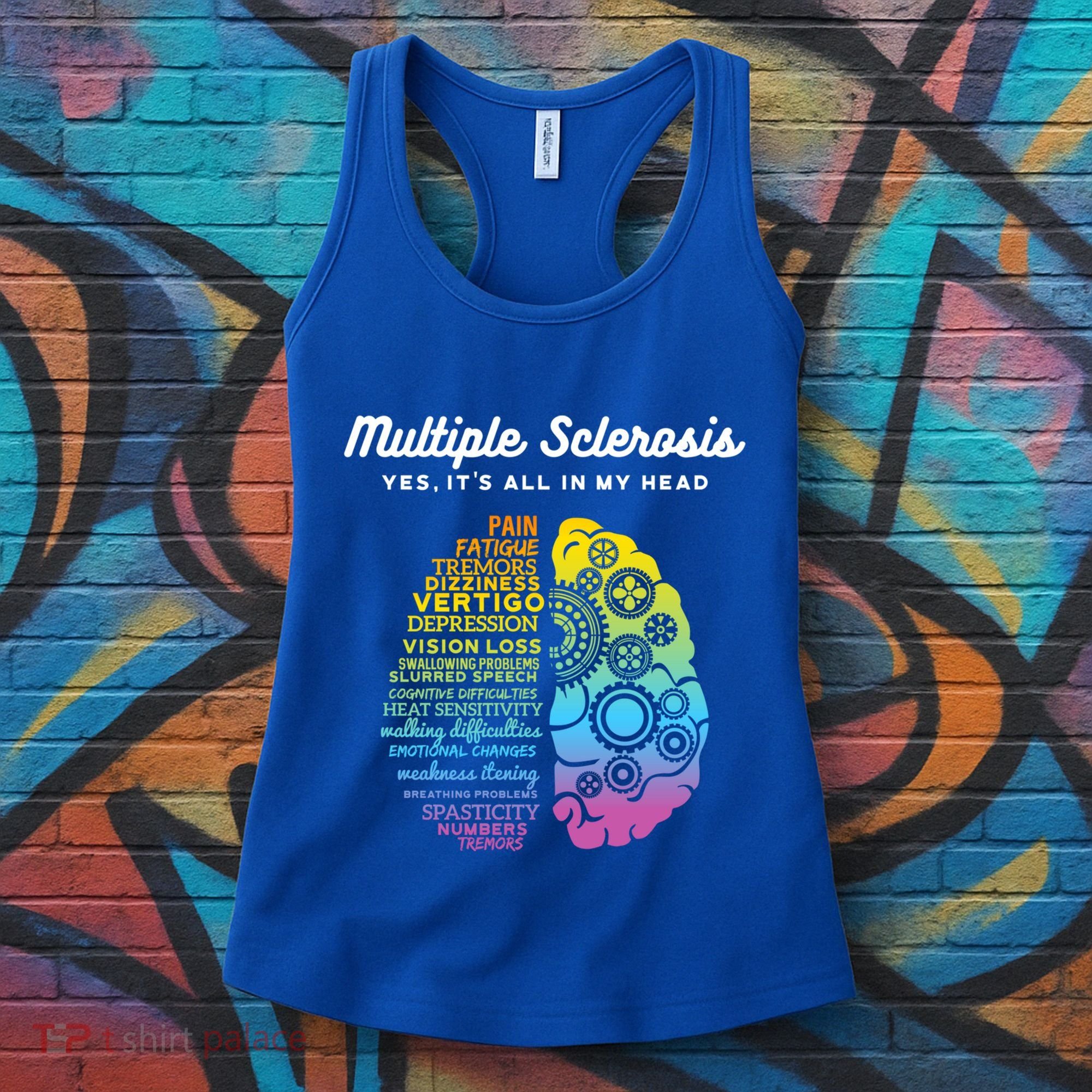 Yes ItS All In My Head Multiple Sclerosis Gift Ms Gift Women's Tank Top