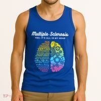 Yes ItS All In My Head Multiple Sclerosis Gift Ms Gift Tank Top thumb 3