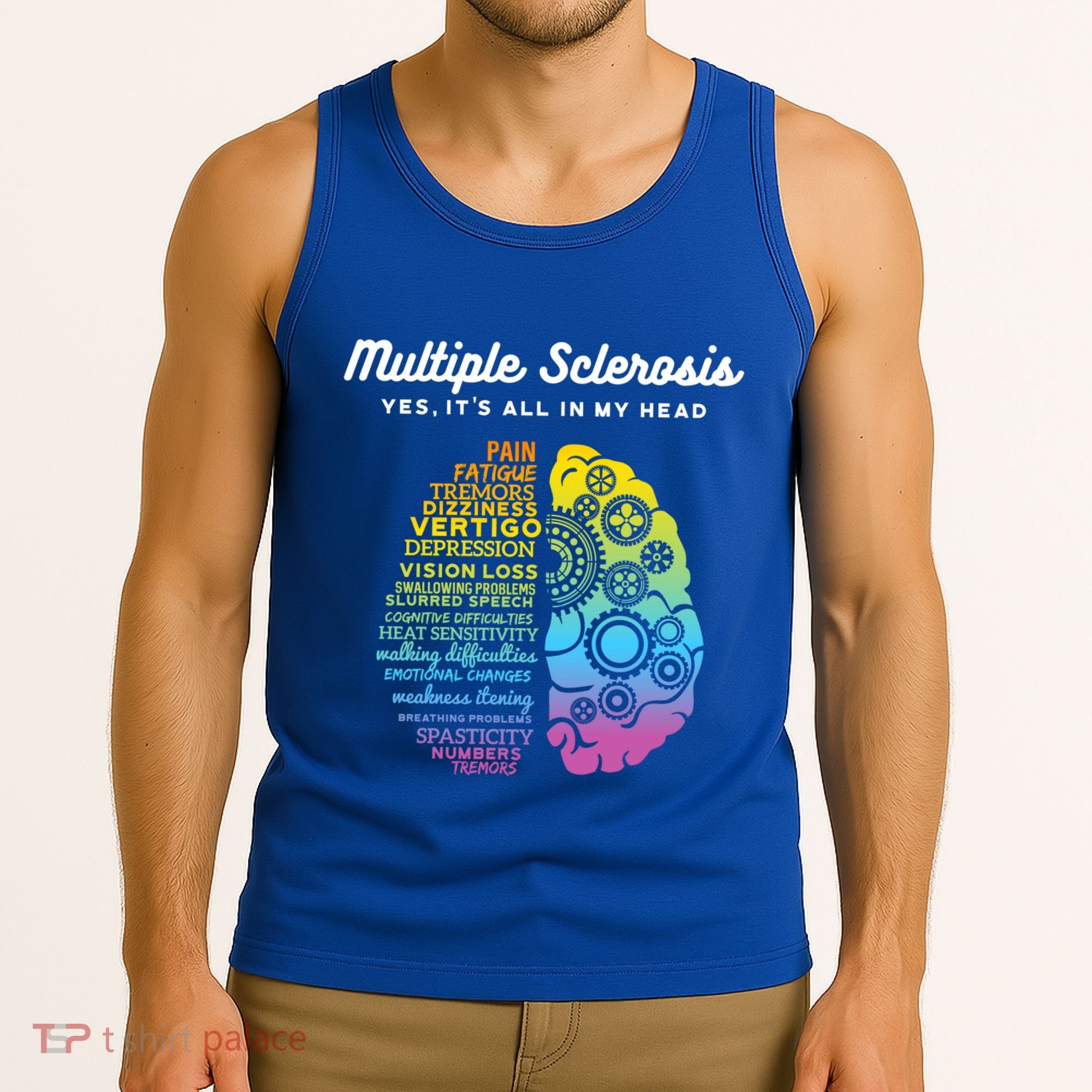 Yes ItS All In My Head Multiple Sclerosis Gift Ms Gift Tank Top