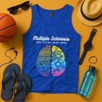 Yes ItS All In My Head Multiple Sclerosis Gift Ms Gift Tank Top thumb 4