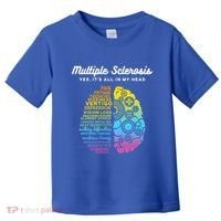 Yes ItS All In My Head Multiple Sclerosis Gift Ms Gift Toddler T-Shirt thumb 0