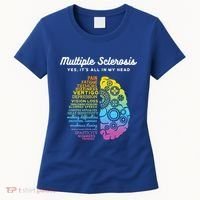 Yes ItS All In My Head Multiple Sclerosis Gift Ms Gift Women's T-Shirt thumb 0
