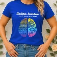 Yes ItS All In My Head Multiple Sclerosis Gift Ms Gift Women's T-Shirt thumb 2