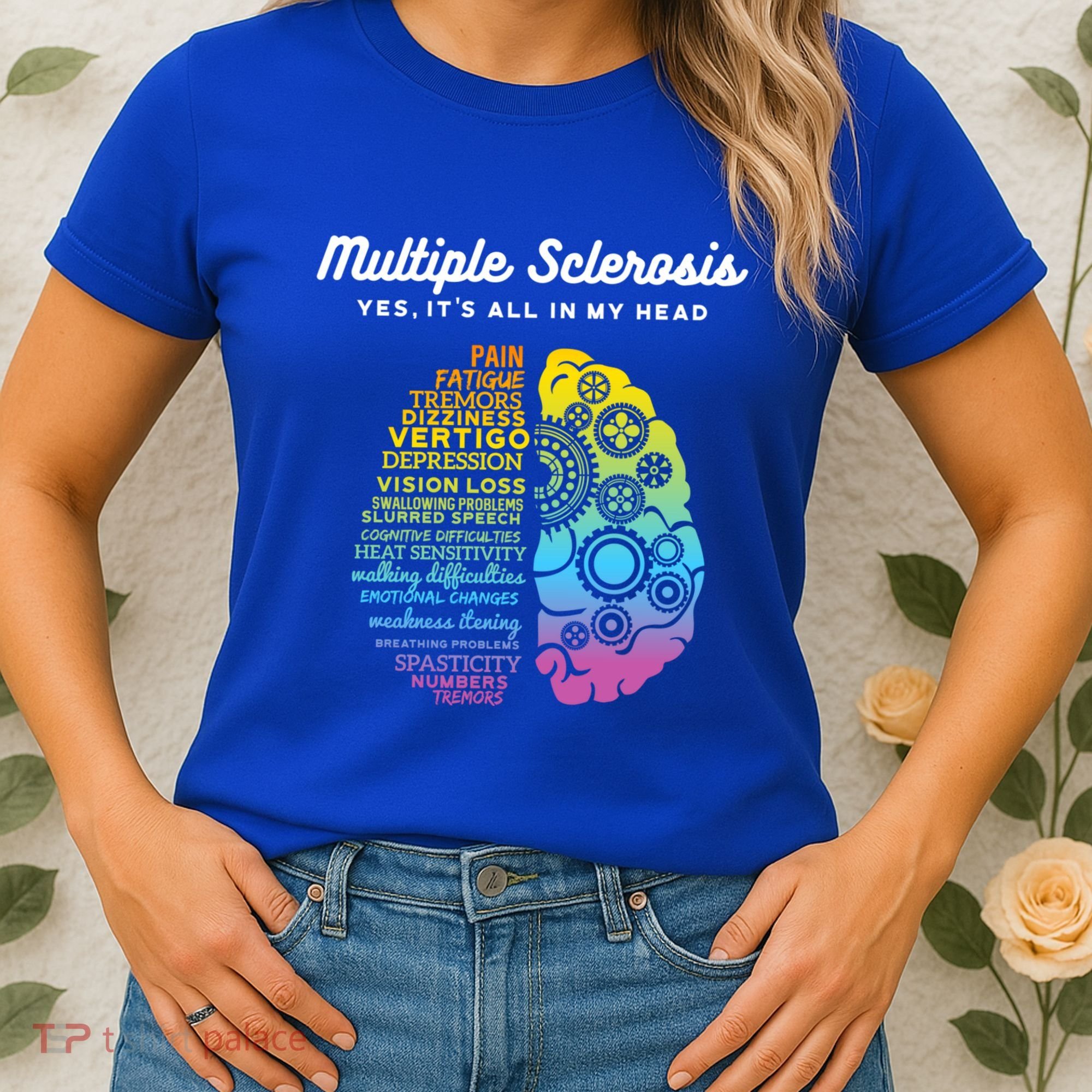Yes ItS All In My Head Multiple Sclerosis Gift Ms Gift Women's T-Shirt