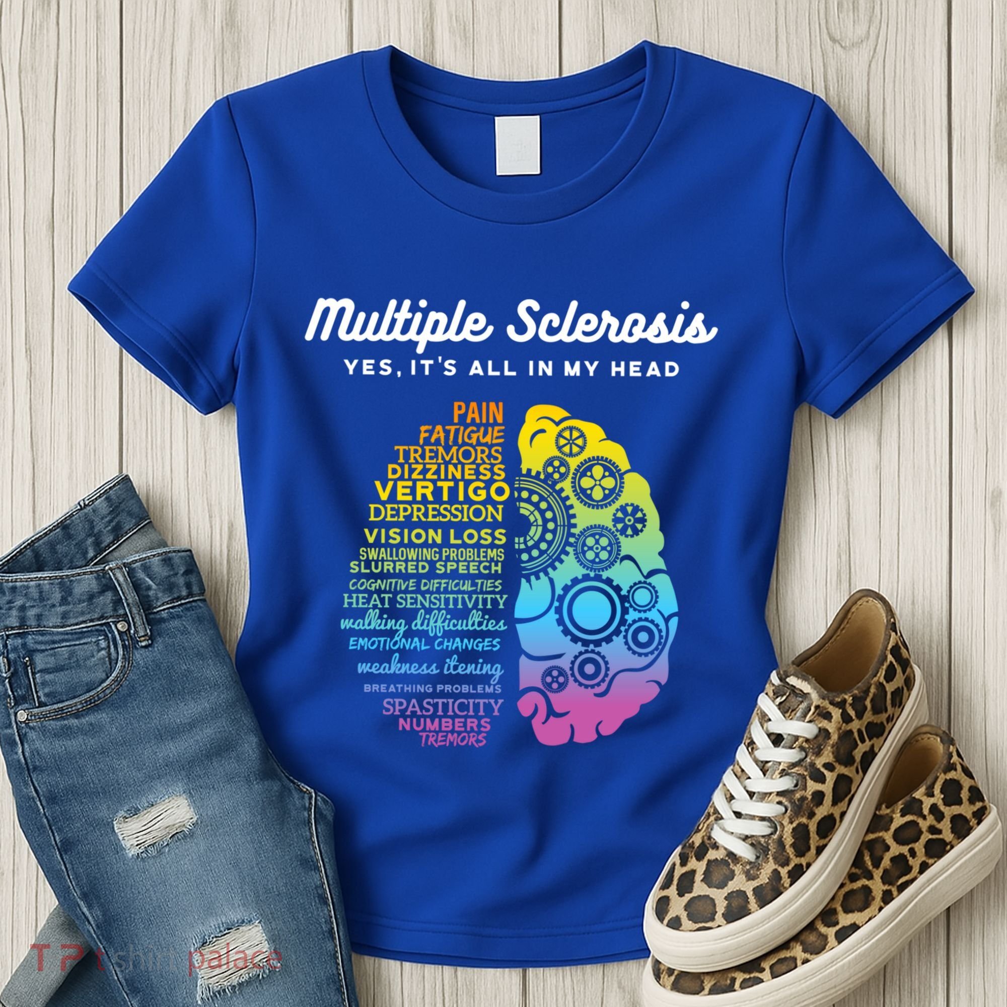 Yes ItS All In My Head Multiple Sclerosis Gift Ms Gift Women's T-Shirt