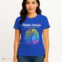 Yes ItS All In My Head Multiple Sclerosis Gift Ms Gift Women's T-Shirt thumb 4