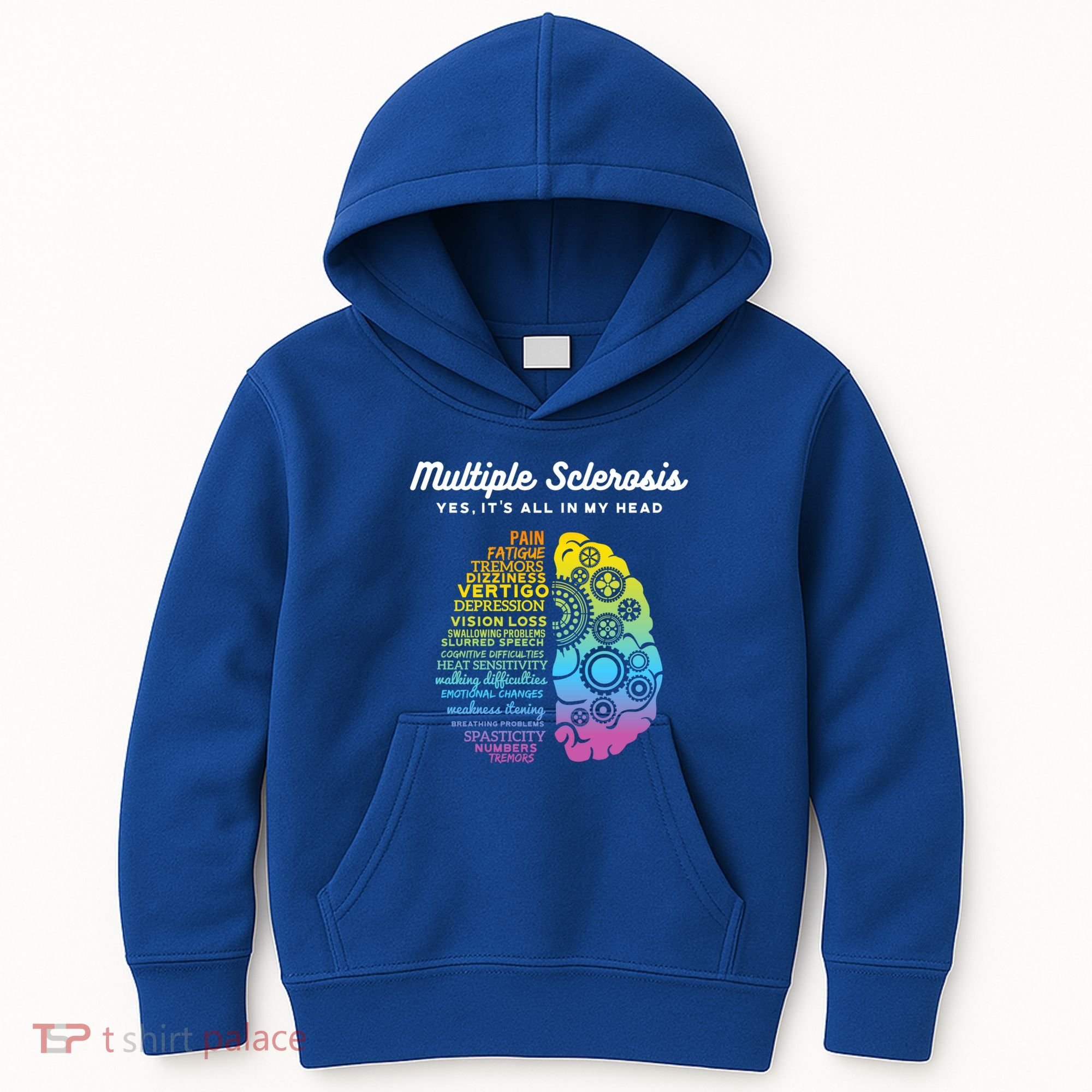Yes ItS All In My Head Multiple Sclerosis Gift Ms Gift Kids Hoodie