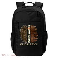 Yes It's All In My Head Multiple Sclerosis Ribbon Brain Backpack thumb 0