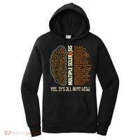 Yes It's All In My Head Multiple Sclerosis Ribbon Brain Women's Hoodie thumb 0