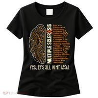 Yes It's All In My Head Multiple Sclerosis Ribbon Brain Women's T-Shirt thumb 0