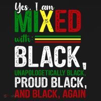 Yes I Am Mixed With Black Proud Black History Month Sweatshirt thumb 3