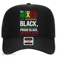 Yes I Am Mixed With Black Proud Black History Month Hat thumb 0