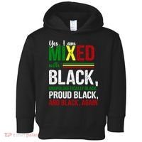 Yes I Am Mixed With Black Proud Black History Month Toddler Hoodie thumb 0