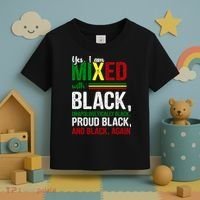 Yes I Am Mixed With Black Proud Black History Month Toddler T-Shirt thumb 3